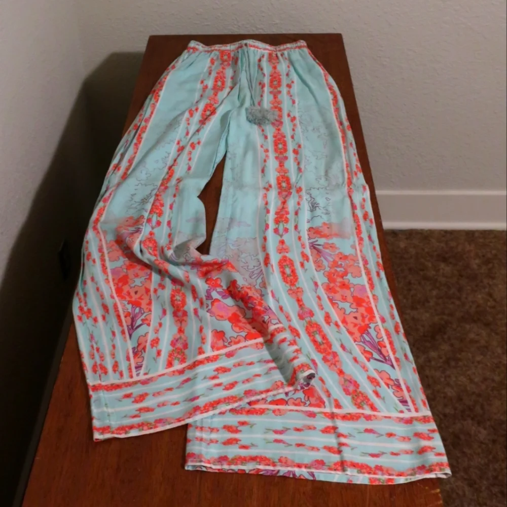 Long Relaxed Fit Drawstring Pants - Picture 1 of 5